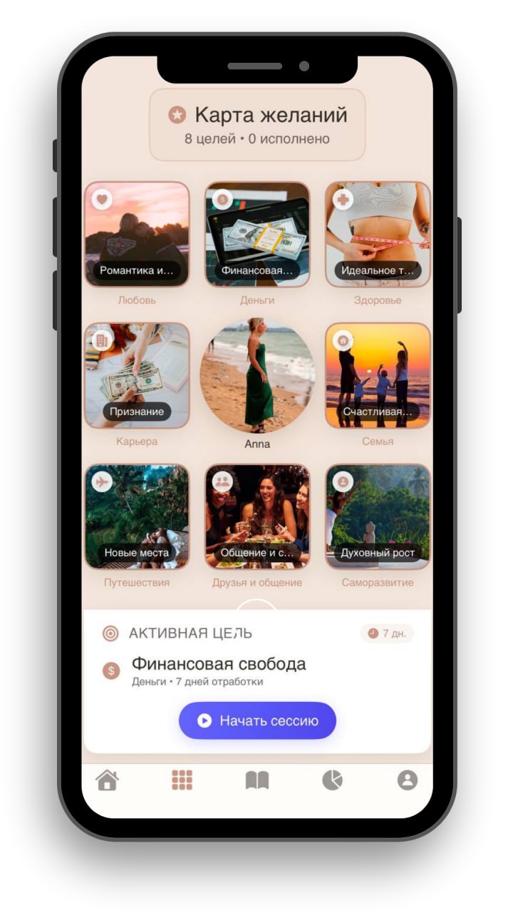 Создание карты желаний с интерактивным интерфейсом